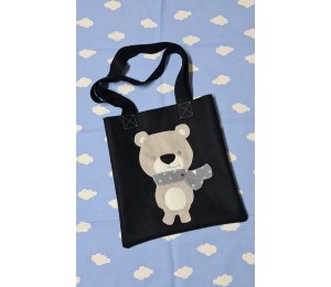 Stickdatei - Winterfreunde Doodle Appli Pinguin